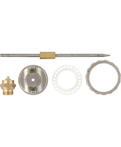 Ремкомплект для краскораспылителя 4 пред: сопло 1.2 + игла + форсунка + зажим сопла, фото  - Метэкс