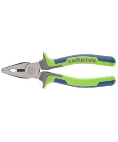Плоскогубцы 180 мм двухкомпонентные рукоятки СИБРТЕХ 17054, фото  - Метэкс