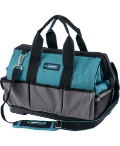 Сумка для инструмента 26 карманов 400 х 225 х 310 мм дно пластик наплечный ремень GROSS 90272, фото  - Метэкс