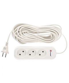 Удлинитель бытовой без заземления 10 м 3 розетки 95729, фото  - Метэкс