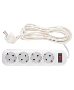 Удлинитель бытовой с заземлением 3 м 4 розетки 95776, фото  - Метэкс