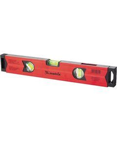 Уровень алюминиевый 1500 мм магнитный, фрезерованный, 3 глазка (1 зеркальный) усиленный MATRIX 34715, фото  - Метэкс