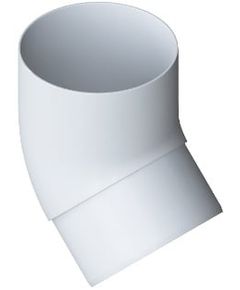 Колено трубы 45 ПВХ белый (12), фото  - Метэкс