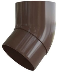 Колено трубы 45 ПВХ шоколад (12), фото  - Метэкс