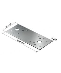 Пластина крепежная КР 2,0мм 100х35, фото  - Метэкс