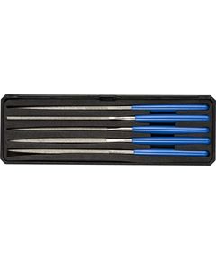 Набор надфилей алмазных в пластиковом боксе Р140 160х80 5 предметов ЗУБР 33388-160-H5, фото  - Метэкс