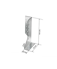Опора балки правая 76 х 140 х 25 х 2 мм (ОВ П), фото  - Метэкс