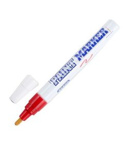 Маркер по металлу красный, фото  - Метэкс