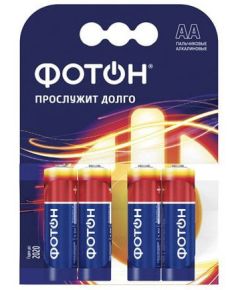 Батарейка ФОТОН АА (4 шт), фото  - Метэкс