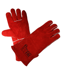 Краги РОСМАРКА с подкладкой красный 35 см К1401, фото  - Метэкс