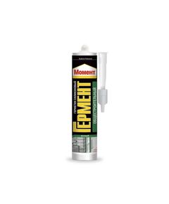 Герметик Момент Гермент силиконовый нейтральный общестроительный белый 280 мл, фото  - Метэкс