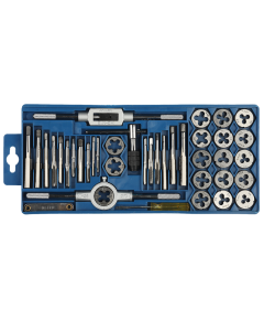 Набор метчиков и плашек 40 предметов 9ХС ЗУБР 2810-Н40_z01, фото  - Метэкс