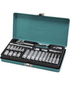 Набор торцевых головок 1/4" с трещоткой 26 предметов STELS 13574, фото  - Метэкс