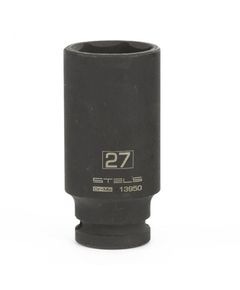 Головка  ударная 1/2" 27 мм 6-гранная удлиненная STELS 13950, фото  - Метэкс