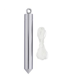 Отвес цилиндрический 200 г шнур 5 м MATRIX 84886, фото  - Метэкс