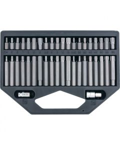 Набор бит HEX, TORX, SPLine хвостовик-шестигранник 1/2 42 шт STELS 11318, фото  - Метэкс