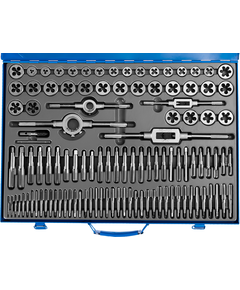 Набор метчиков и плашек 110 предметов Р6М5 ЗУБР 28110-Н110, фото  - Метэкс