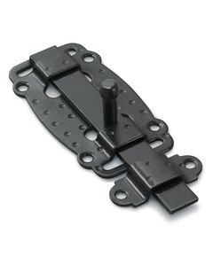 Задвижка дверная НОЭЗ ЗД-100-Пл-S черный матовый, фото  - Метэкс