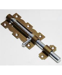 Задвижка дверная НОЭЗ ЗД-110-S бр.металлик/цинк, фото  - Метэкс