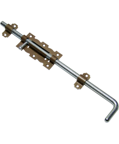 Задвижка дверная НОЭЗ ЗД-110-Уд-S бр.металлик/цинк, фото  - Метэкс