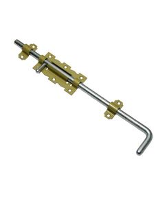 Задвижка дверная НОЭЗ ЗД-110-Уд-S зол.металлик/цинк, фото  - Метэкс