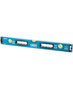 Уровень алюминиевый 1800 мм усиленный с ударопрочными заглушками рукоятки 3 глазка GROSS 34338, фото  - Метэкс