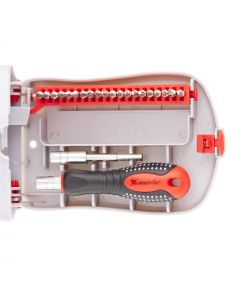 Отвертка для точных работ 22 предмета Fusion в пластиковом пенале MATRIX 11584, фото  - Метэкс