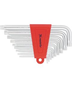 Набор ключей имбусовых TORX T10-T50 9 шт CrV короткие MATRIX 12305, фото  - Метэкс