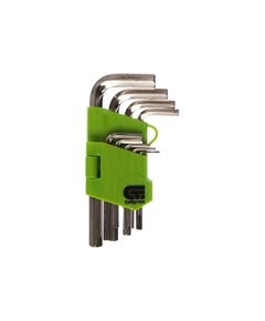 Набор ключей имбусовых HEX 1,5-10 мм закаленные 9 шт короткие СИБРТЕХ 12317, фото  - Метэкс