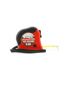 Рулетка 3 м х 16 мм Double fixation обрезиненный корпус двойная плавная фиксация MATRIX 31052, фото  - Метэкс