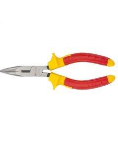 Длинногубцы 160 мм изогнутые Insulated двухкомпонентные рукоятки MATRIX 17472, фото  - Метэкс