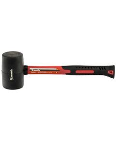 Киянка резиновая 450 г черная резина фибергласовая рукоятка MATRIX 11185, фото  - Метэкс