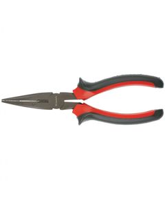 Длинногубцы 160 мм прямые Black Nickel двухкомпонентные рукоятки MATRIX 17158, фото  - Метэкс