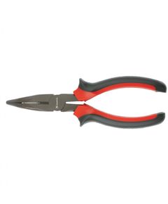 Длинногубцы 180 мм изогнутые Black Nickel двухкомпонентные рукоятки MATRIX 17460, фото  - Метэкс