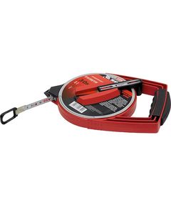 Рулетка геодезическая 50 м х 12,5 мм металлическая лента, закрытый корпус MATRIX 31226, фото  - Метэкс