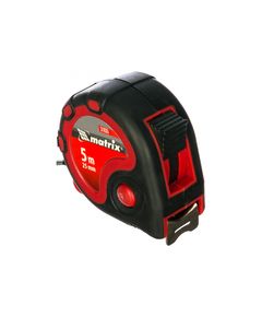 Рулетка 5 м х 25 мм Status 3 fixations двухкомпонентный корпус 3 фиксации ленты MATRIX 31035, фото  - Метэкс