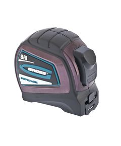 Рулетка 8 м х 25 мм "Doppelhaken" двухсторонний зацеп Нейлон двустороняя шкала GROSS 31125, фото  - Метэкс