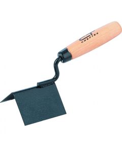 Кельма угловая 80 х 60 х 60 мм стальная для внешних углов буковая ручка СИБРТЕХ 86311, фото  - Метэкс