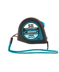 Рулетка 5 м х 19 мм "Ergonomisch" магнитный обрезиненный зацеп GROSS 31102, фото  - Метэкс