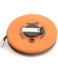 Рулетка геодезическая 20 м х 12,5 мм лента ПВХ, закрытый круглый корпус SPARTA 312175, фото  - Метэкс