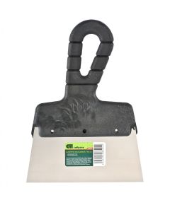 Шпатель фасадный из нержавеющей стали 150 мм пластмассовая ручка СИБРТЕХ 85436, фото  - Метэкс