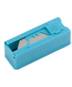 Лезвия 19 мм 12 шт трапециевидные пластиковый пенал GROSS 79376, фото  - Метэкс