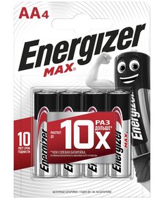 Батарейка ENERGIZER MAX AA (4 шт), фото  - Метэкс