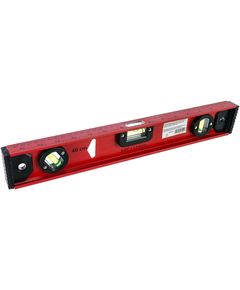 Уровень алюминиевый усиленный 400 мм "Рельс", 3 глазка MATRIX 34004, фото  - Метэкс