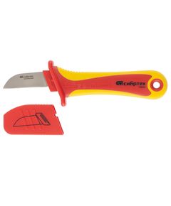 Нож диэлектрический до 1000 В прямая рабочая кромка полотна СИБРТЕХ 78800, фото  - Метэкс