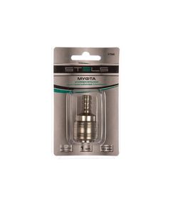 Муфта универсальная быстросъемная ("мама") со штуцером "елка" под шланг 10 мм 1 шт STELS 57066, фото  - Метэкс