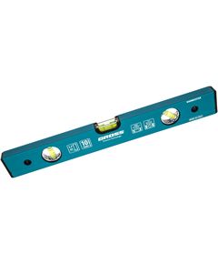 Уровень алюминиевый 400 мм усиленный 3 глазка GROSS 33624, фото  - Метэкс