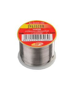Припой оловянно-свинцовый 30% Sn 70% Pb 250 гр СВЕТОЗАР SV-55325-250, фото  - Метэкс