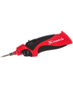 Паяльник беспроводной 4.5 В, 8 Вт 350°С подставка работа от элементов питания 3хАА MATRIX 91351, фото  - Метэкс