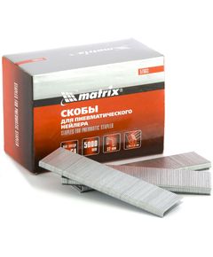 Скобы для пневматического степлера 18GA 1.25 х 1 мм длина 32 мм ширина 5,7 мм 5000 шт MATRIX 57663, фото  - Метэкс